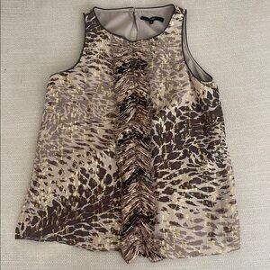 Animal Print Sleeveless Top
